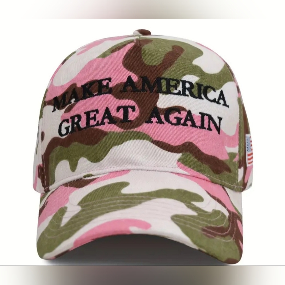 Camouflage Pink MAGA Baseball Cap